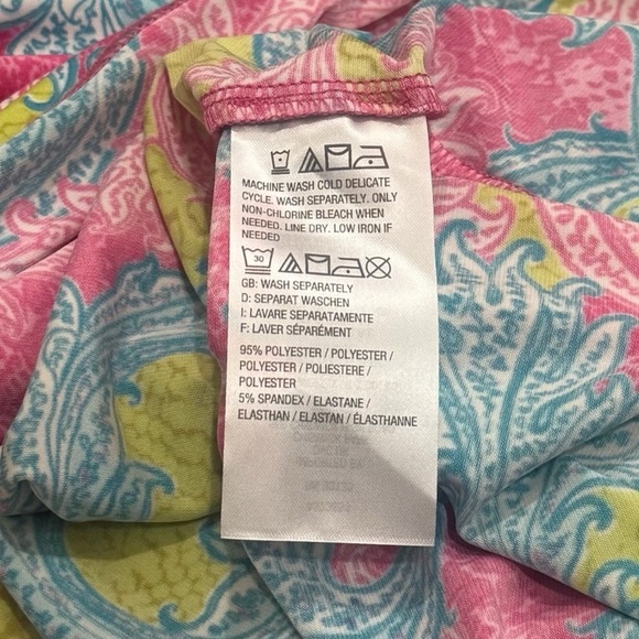 Belle by Kim Gravel Relaxed Pink and Blue Tank Top - Picture 7 of 9